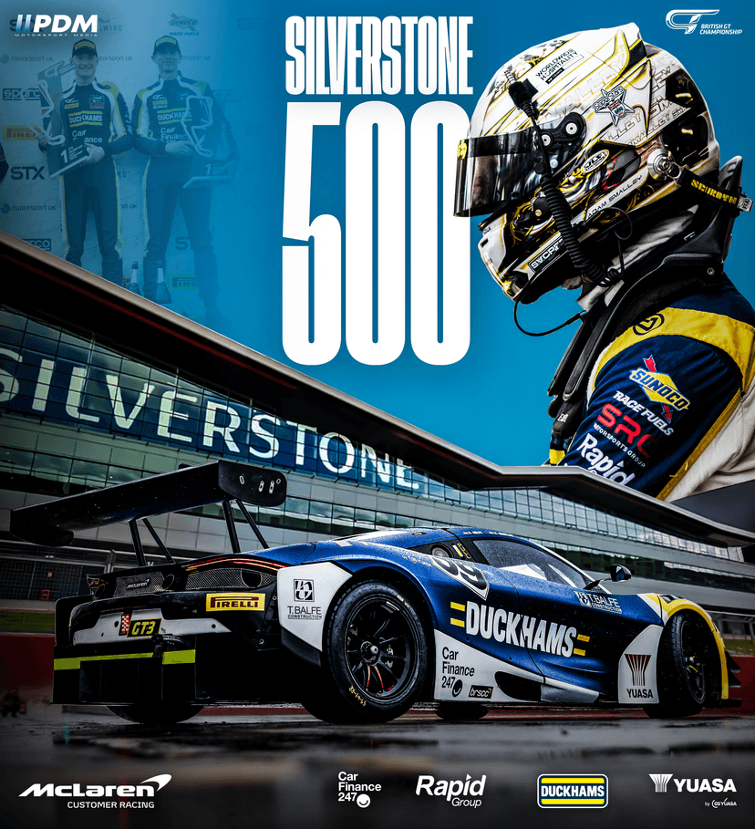 Adam Smalley Silverstone 500 graphic